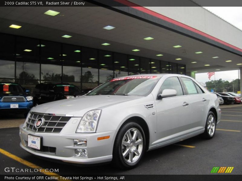 Radiant Silver / Ebony 2009 Cadillac STS V8