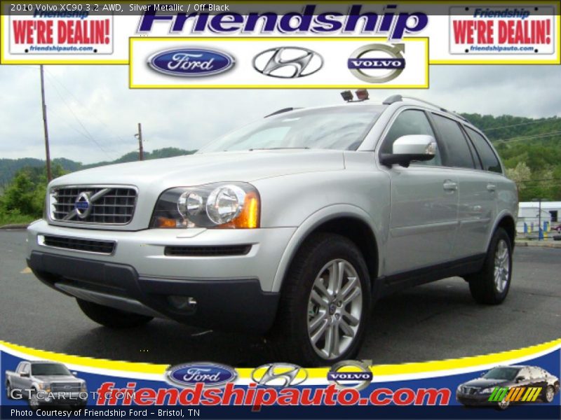 Silver Metallic / Off Black 2010 Volvo XC90 3.2 AWD
