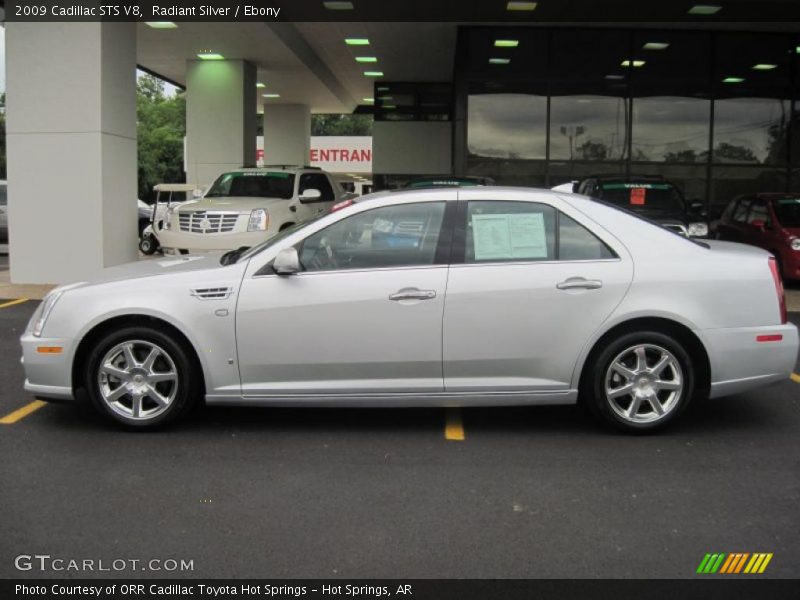 Radiant Silver / Ebony 2009 Cadillac STS V8