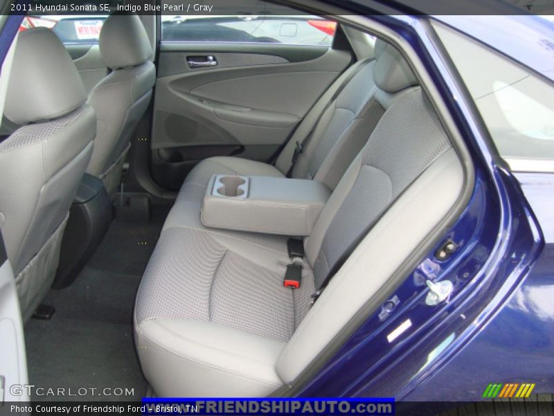 Indigo Blue Pearl / Gray 2011 Hyundai Sonata SE
