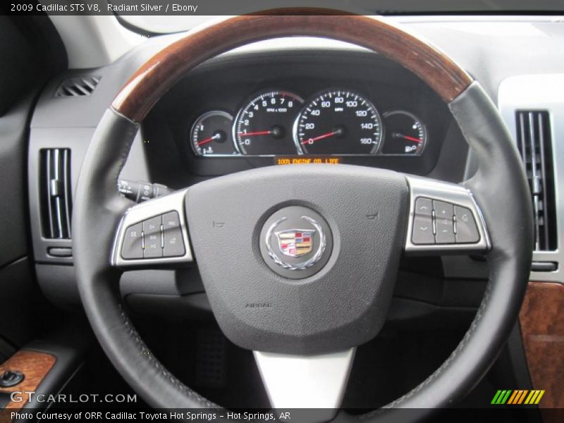 Radiant Silver / Ebony 2009 Cadillac STS V8