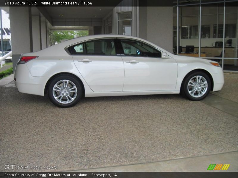 White Diamond Pearl / Taupe 2010 Acura TL 3.5