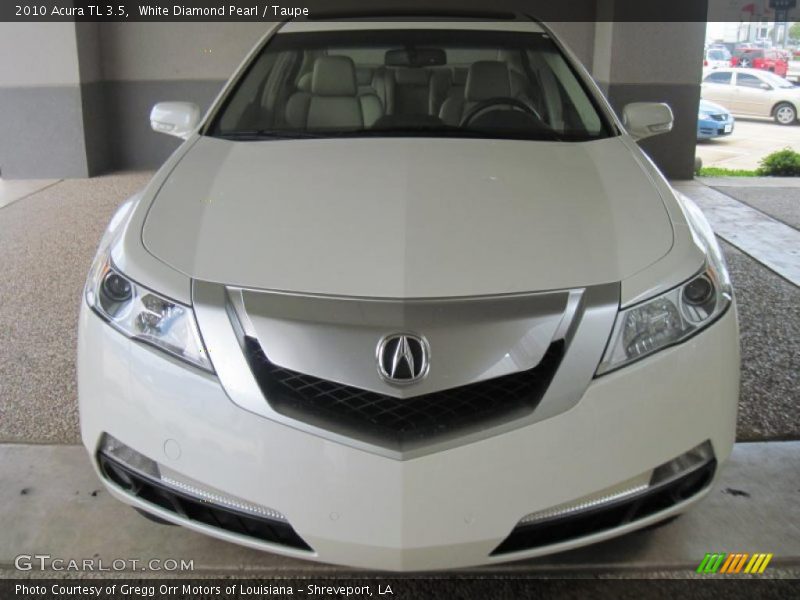 White Diamond Pearl / Taupe 2010 Acura TL 3.5