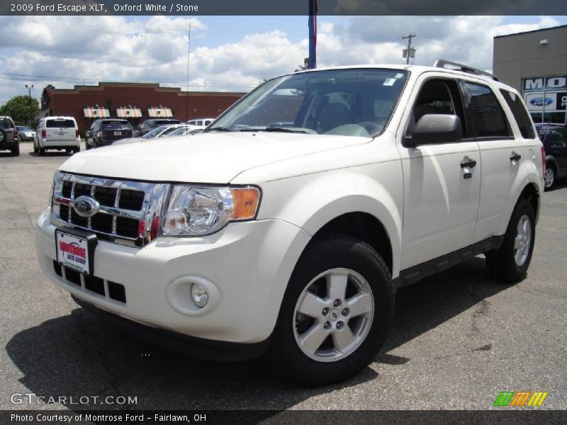 Oxford White / Stone 2009 Ford Escape XLT