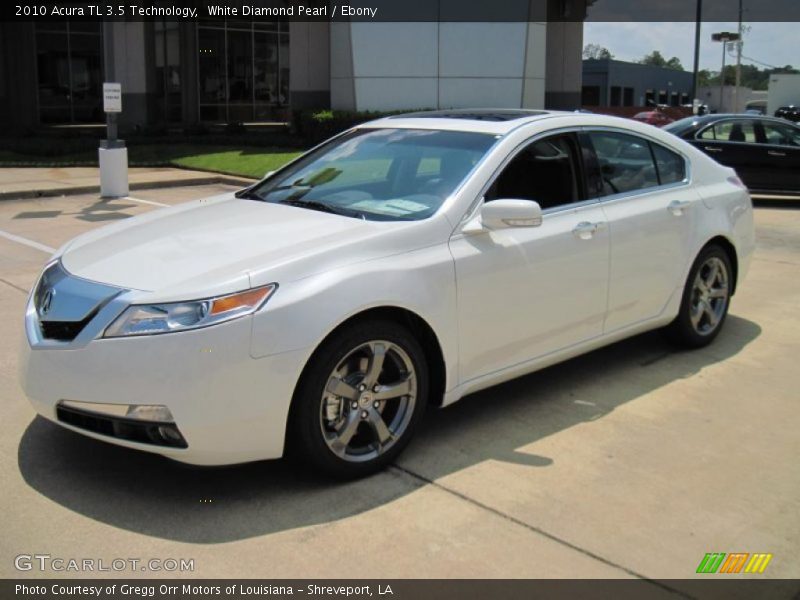 White Diamond Pearl / Ebony 2010 Acura TL 3.5 Technology