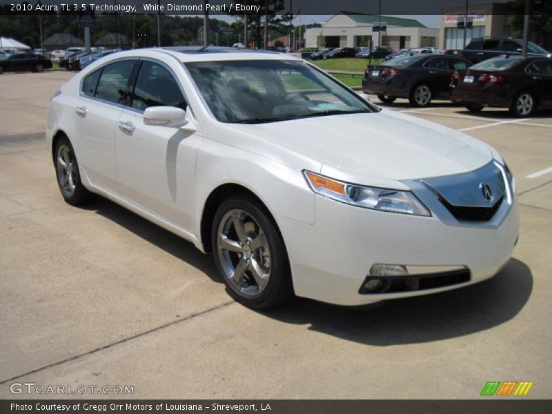 White Diamond Pearl / Ebony 2010 Acura TL 3.5 Technology