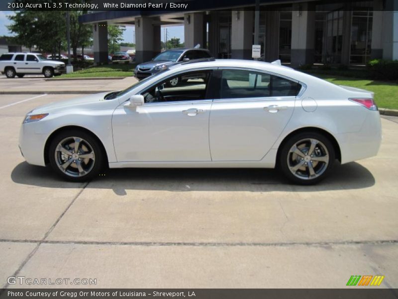 White Diamond Pearl / Ebony 2010 Acura TL 3.5 Technology
