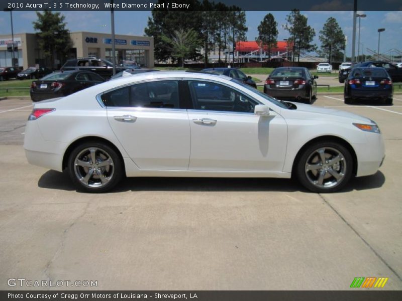 White Diamond Pearl / Ebony 2010 Acura TL 3.5 Technology