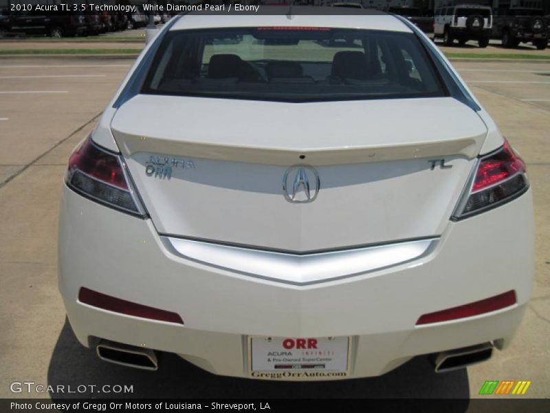 White Diamond Pearl / Ebony 2010 Acura TL 3.5 Technology