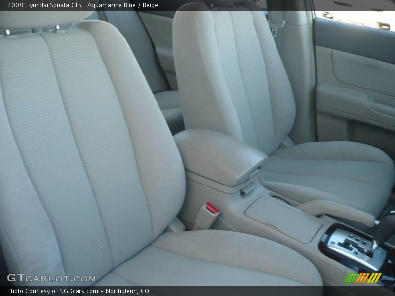 Aquamarine Blue / Beige 2008 Hyundai Sonata GLS