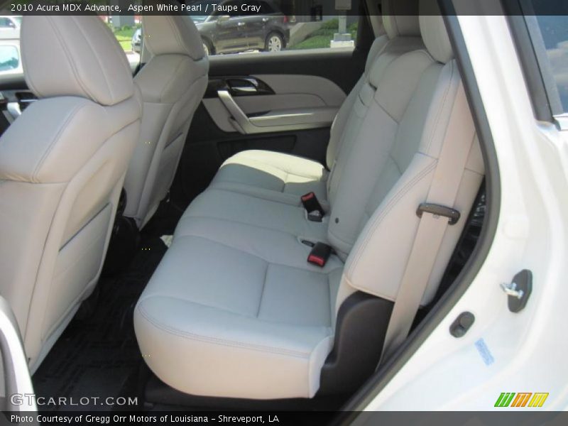 Aspen White Pearl / Taupe Gray 2010 Acura MDX Advance