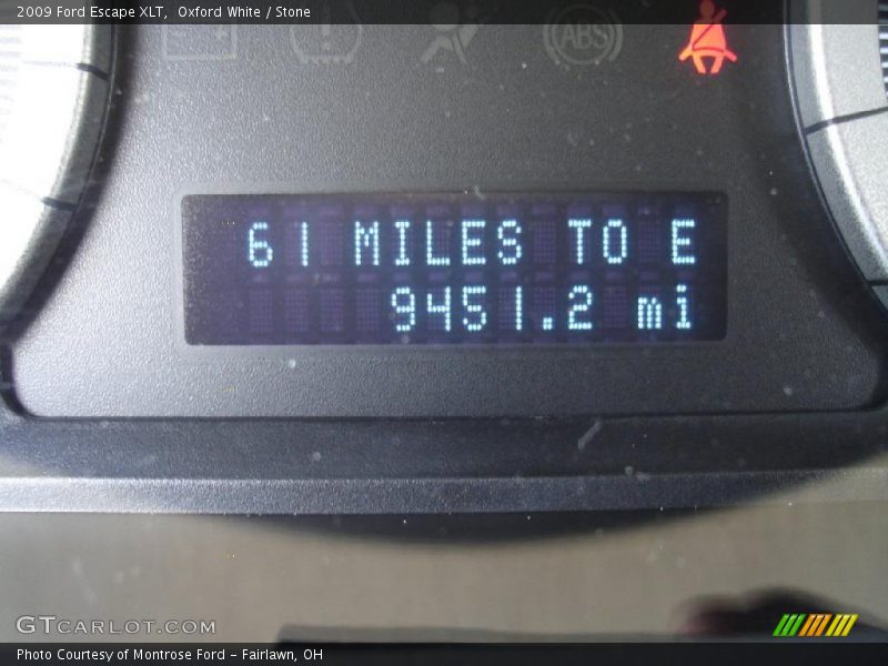 Oxford White / Stone 2009 Ford Escape XLT
