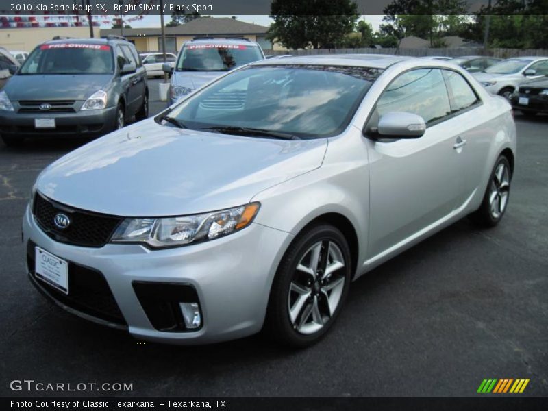 Bright Silver / Black Sport 2010 Kia Forte Koup SX