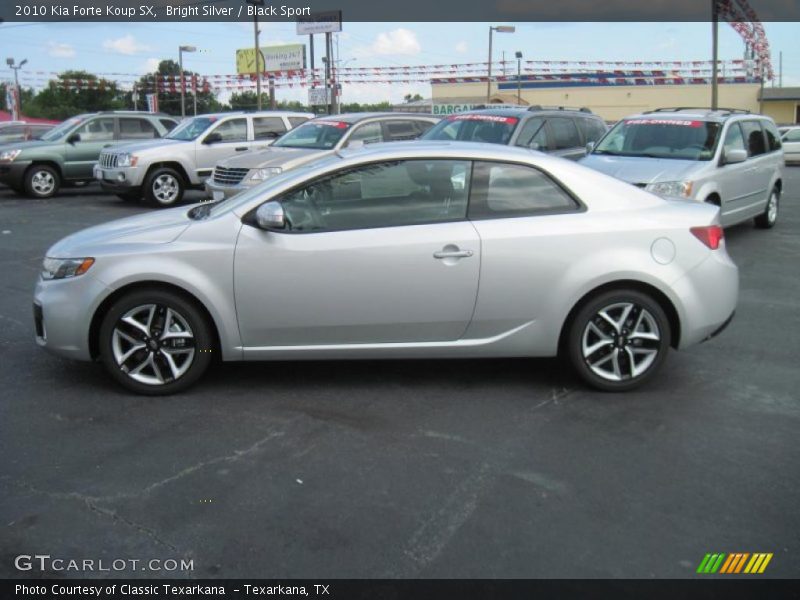 Bright Silver / Black Sport 2010 Kia Forte Koup SX