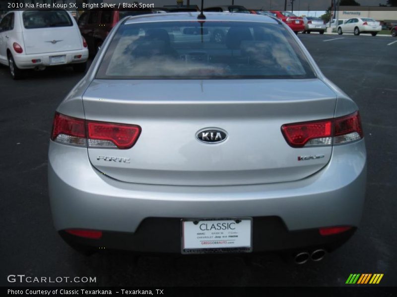 Bright Silver / Black Sport 2010 Kia Forte Koup SX