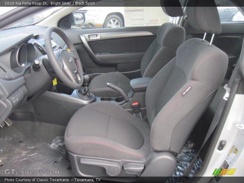Bright Silver / Black Sport 2010 Kia Forte Koup SX
