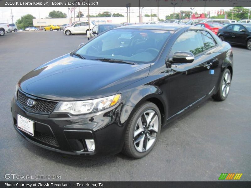 Ebony Black / Black Sport 2010 Kia Forte Koup SX