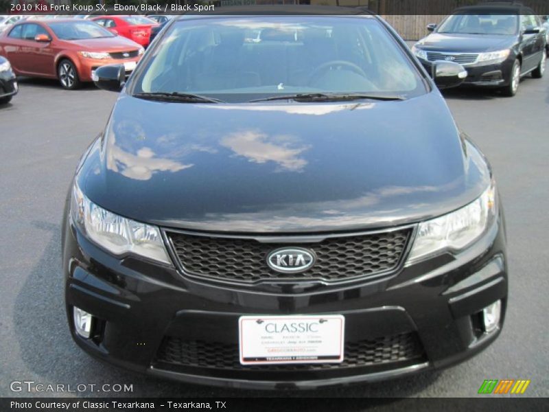 Ebony Black / Black Sport 2010 Kia Forte Koup SX