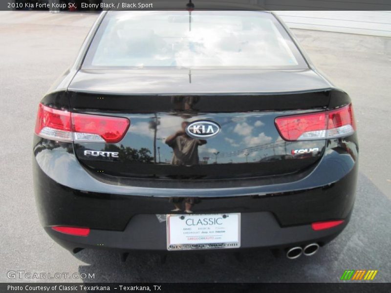 Ebony Black / Black Sport 2010 Kia Forte Koup SX