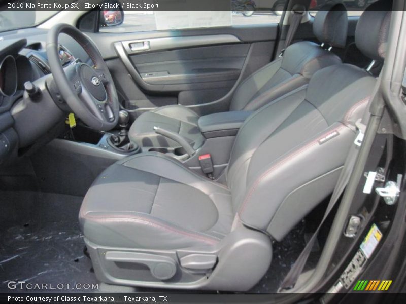 Ebony Black / Black Sport 2010 Kia Forte Koup SX