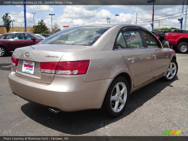 Golden Beige / Gray 2006 Hyundai Sonata LX V6