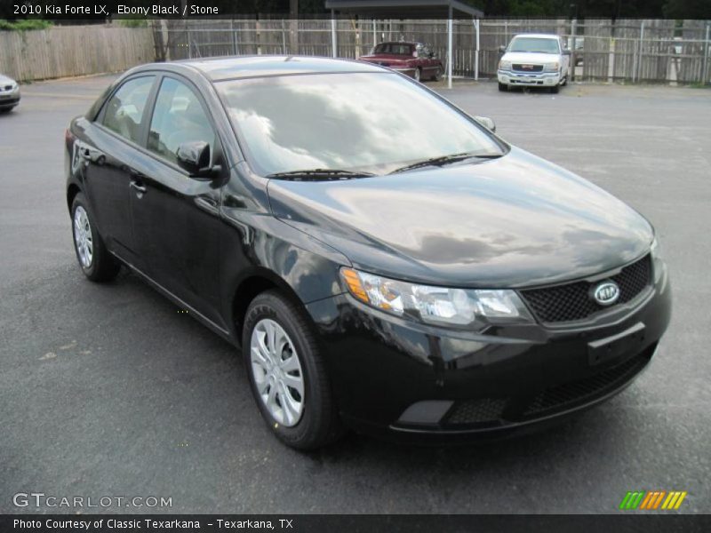 Ebony Black / Stone 2010 Kia Forte LX