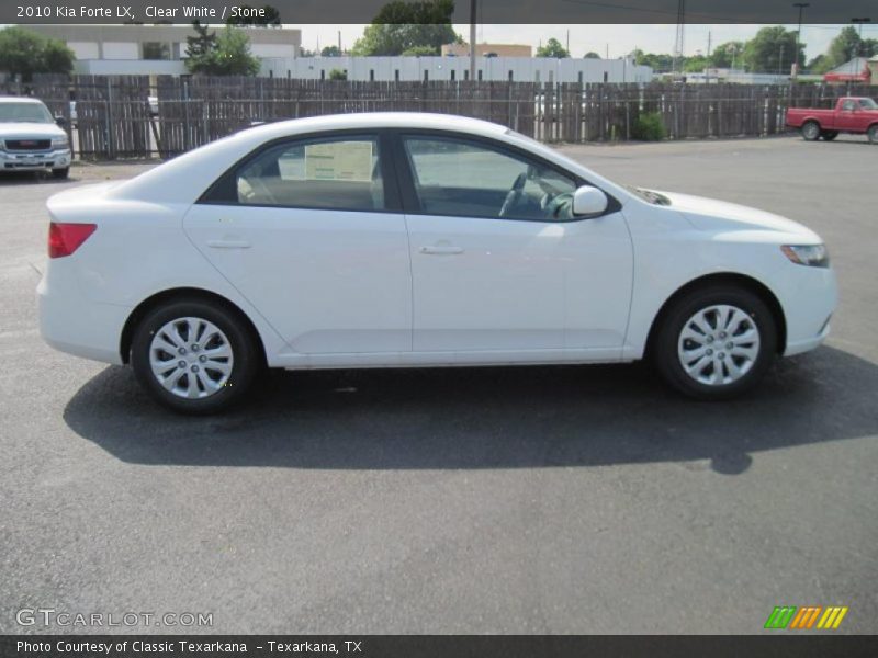 Clear White / Stone 2010 Kia Forte LX