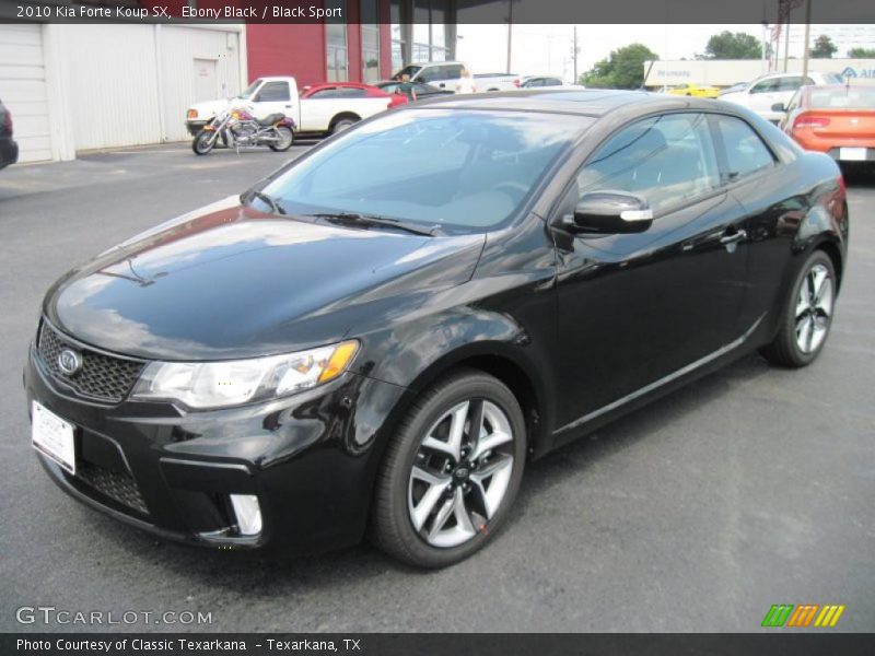 Ebony Black / Black Sport 2010 Kia Forte Koup SX