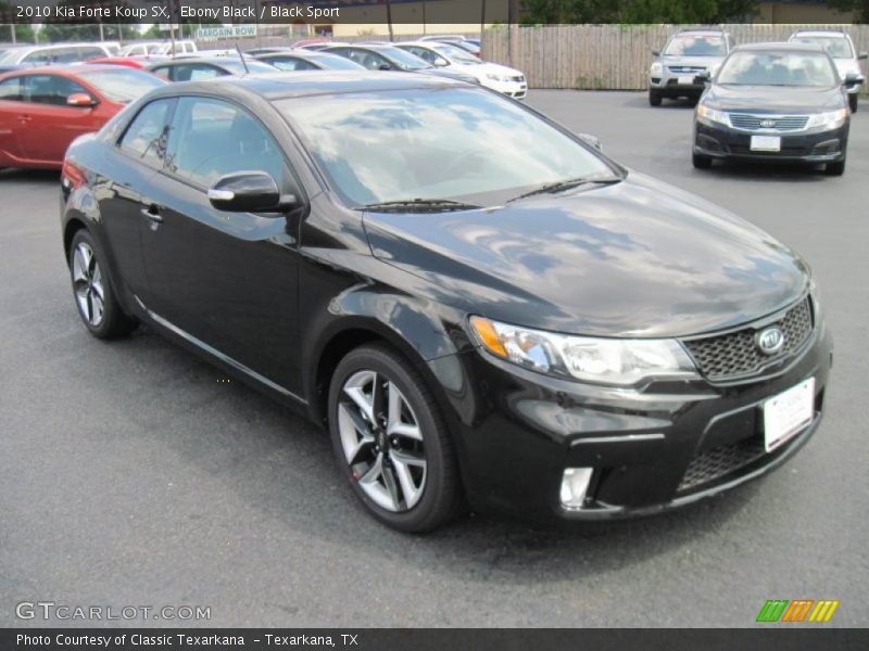 Ebony Black / Black Sport 2010 Kia Forte Koup SX
