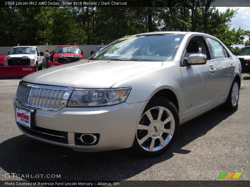 Silver Birch Metallic / Dark Charcoal 2008 Lincoln MKZ AWD Sedan