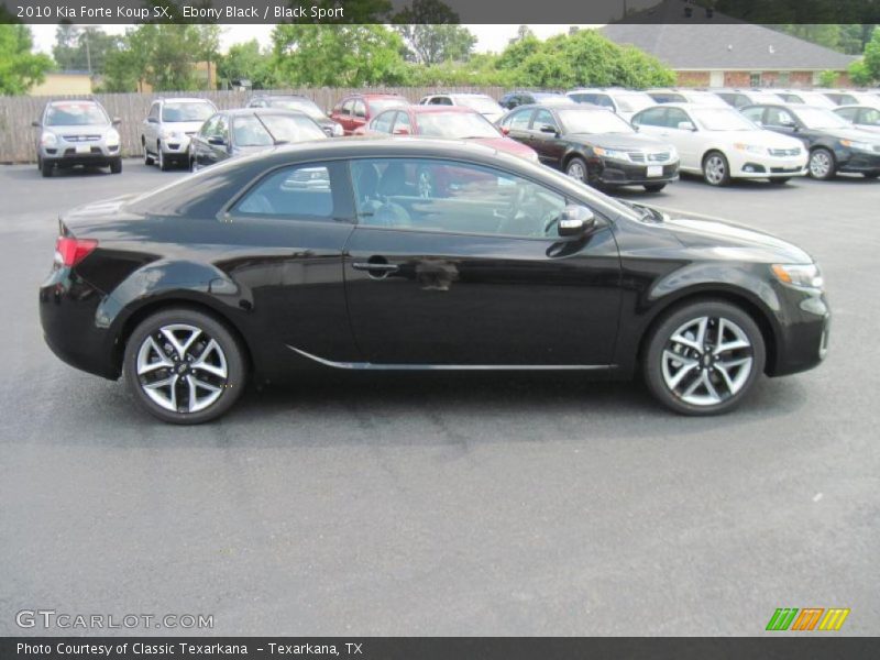 Ebony Black / Black Sport 2010 Kia Forte Koup SX