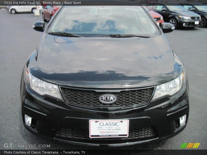 Ebony Black / Black Sport 2010 Kia Forte Koup SX