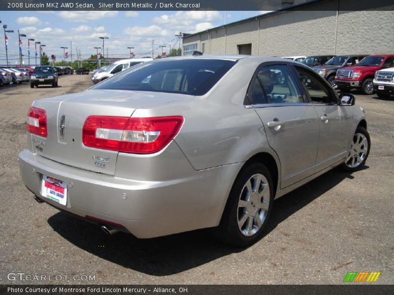 Silver Birch Metallic / Dark Charcoal 2008 Lincoln MKZ AWD Sedan