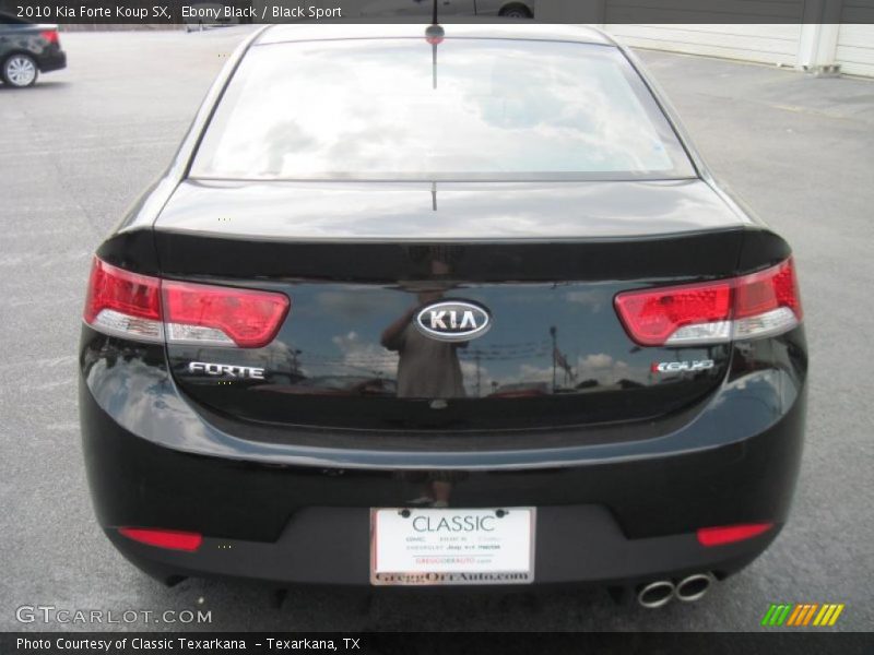 Ebony Black / Black Sport 2010 Kia Forte Koup SX