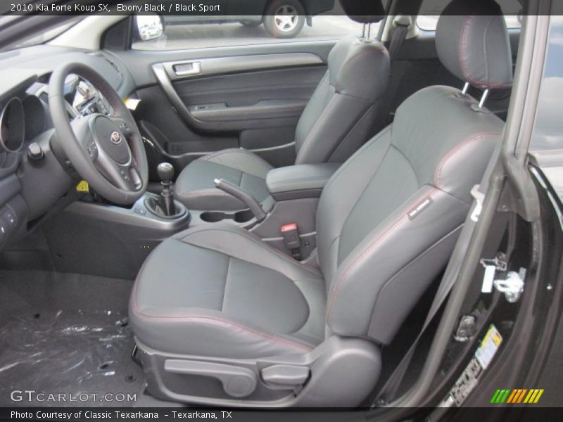 Ebony Black / Black Sport 2010 Kia Forte Koup SX