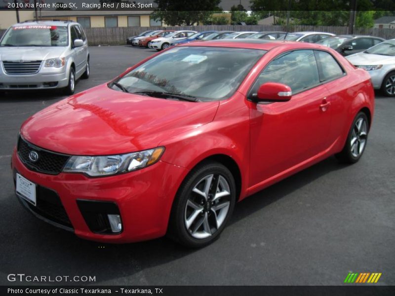 Racing Red / Black Sport 2010 Kia Forte Koup SX