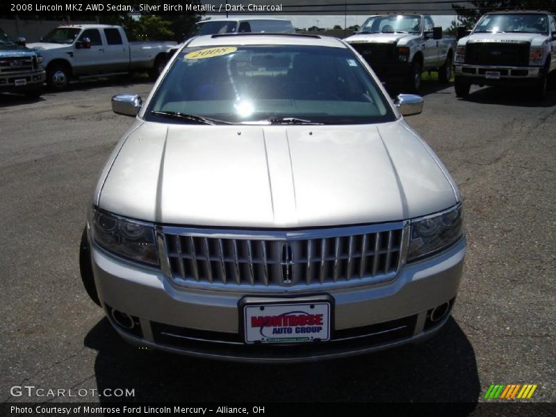 Silver Birch Metallic / Dark Charcoal 2008 Lincoln MKZ AWD Sedan