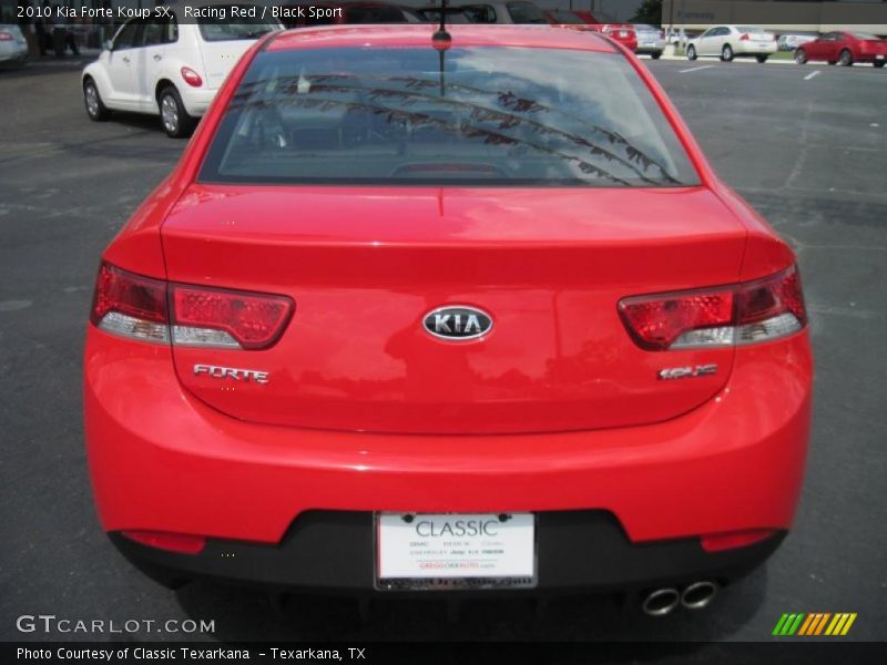 Racing Red / Black Sport 2010 Kia Forte Koup SX