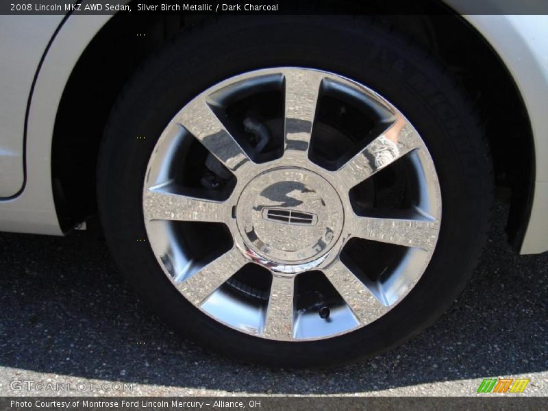 Silver Birch Metallic / Dark Charcoal 2008 Lincoln MKZ AWD Sedan