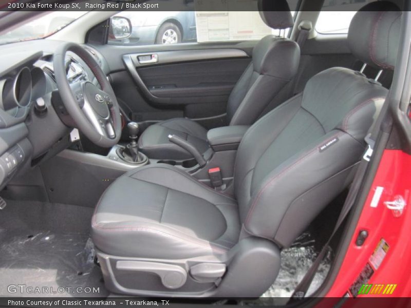 Racing Red / Black Sport 2010 Kia Forte Koup SX