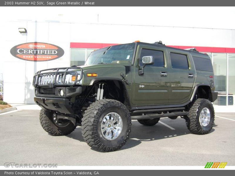 Sage Green Metallic / Wheat 2003 Hummer H2 SUV