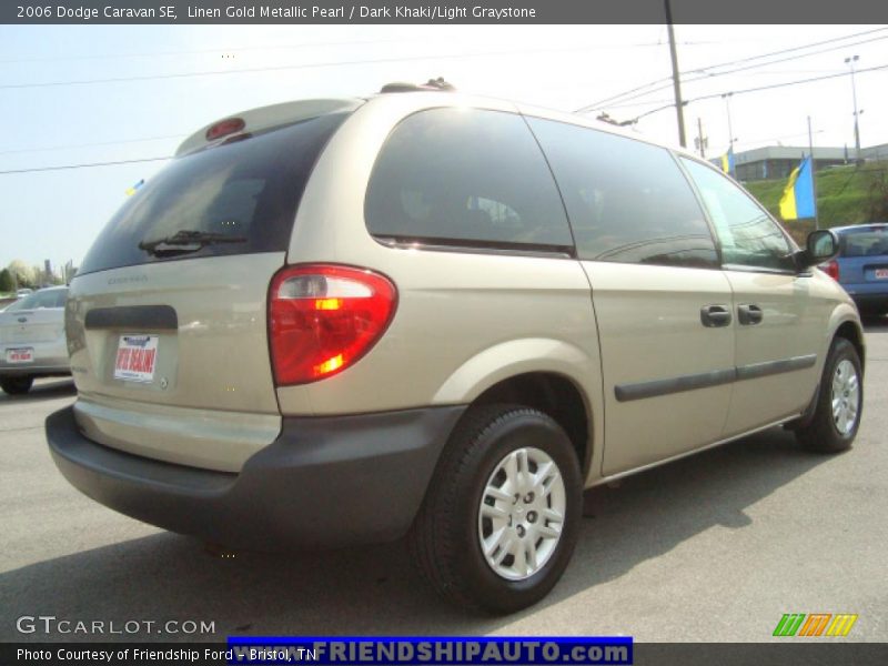 Linen Gold Metallic Pearl / Dark Khaki/Light Graystone 2006 Dodge Caravan SE