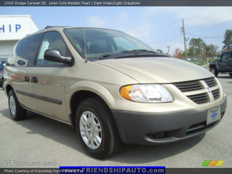 Linen Gold Metallic Pearl / Dark Khaki/Light Graystone 2006 Dodge Caravan SE