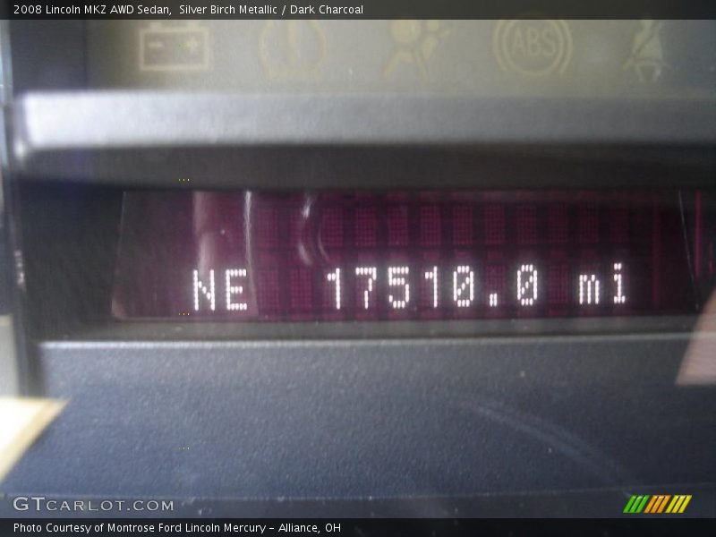 Silver Birch Metallic / Dark Charcoal 2008 Lincoln MKZ AWD Sedan
