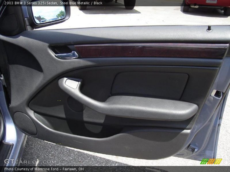 Steel Blue Metallic / Black 2003 BMW 3 Series 325i Sedan
