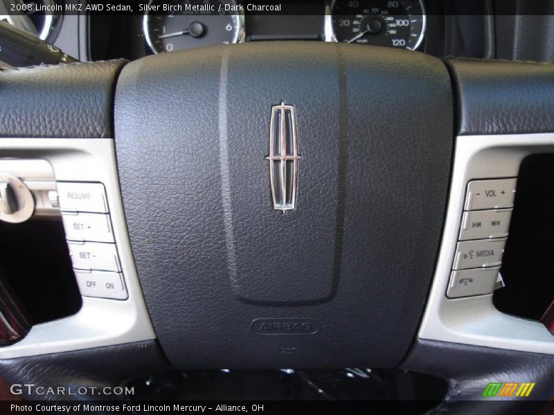 Silver Birch Metallic / Dark Charcoal 2008 Lincoln MKZ AWD Sedan