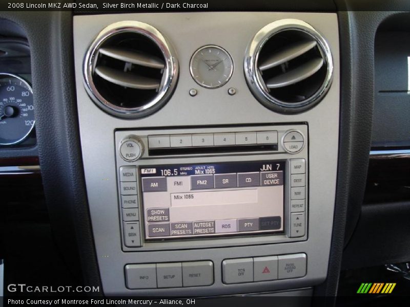 Silver Birch Metallic / Dark Charcoal 2008 Lincoln MKZ AWD Sedan