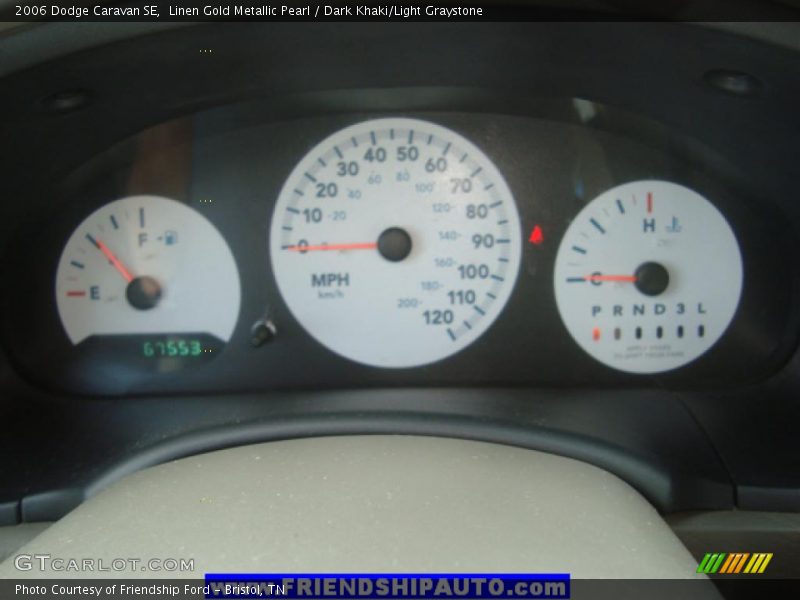 Linen Gold Metallic Pearl / Dark Khaki/Light Graystone 2006 Dodge Caravan SE
