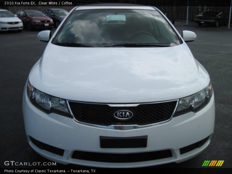Clear White / Coffee 2010 Kia Forte EX