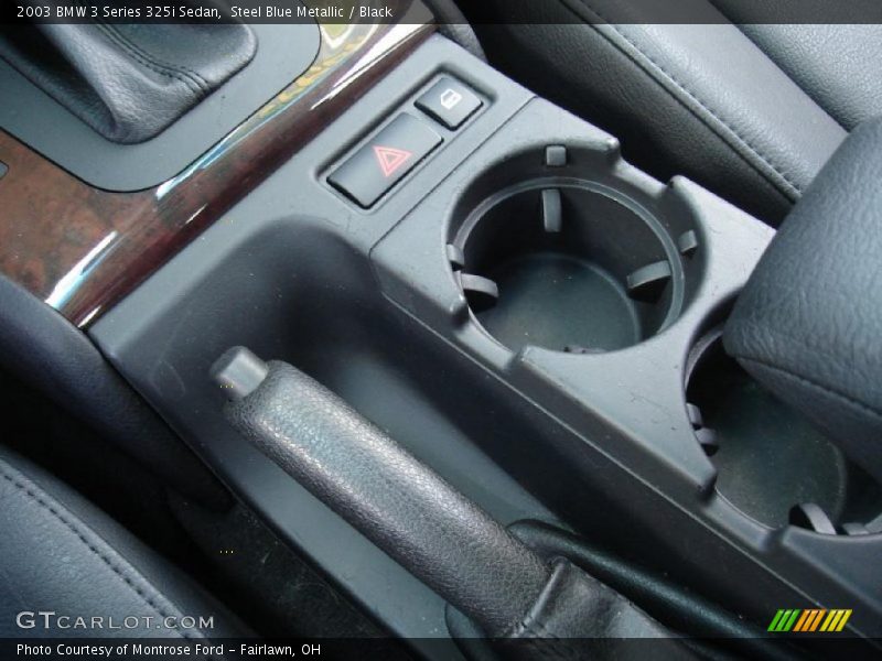 Steel Blue Metallic / Black 2003 BMW 3 Series 325i Sedan